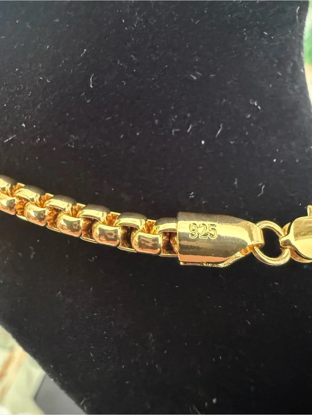 18K Gold Dipped Curb Link Necklace 16inch